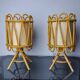 Paire de lampes de table en rotin, Italie, 1960