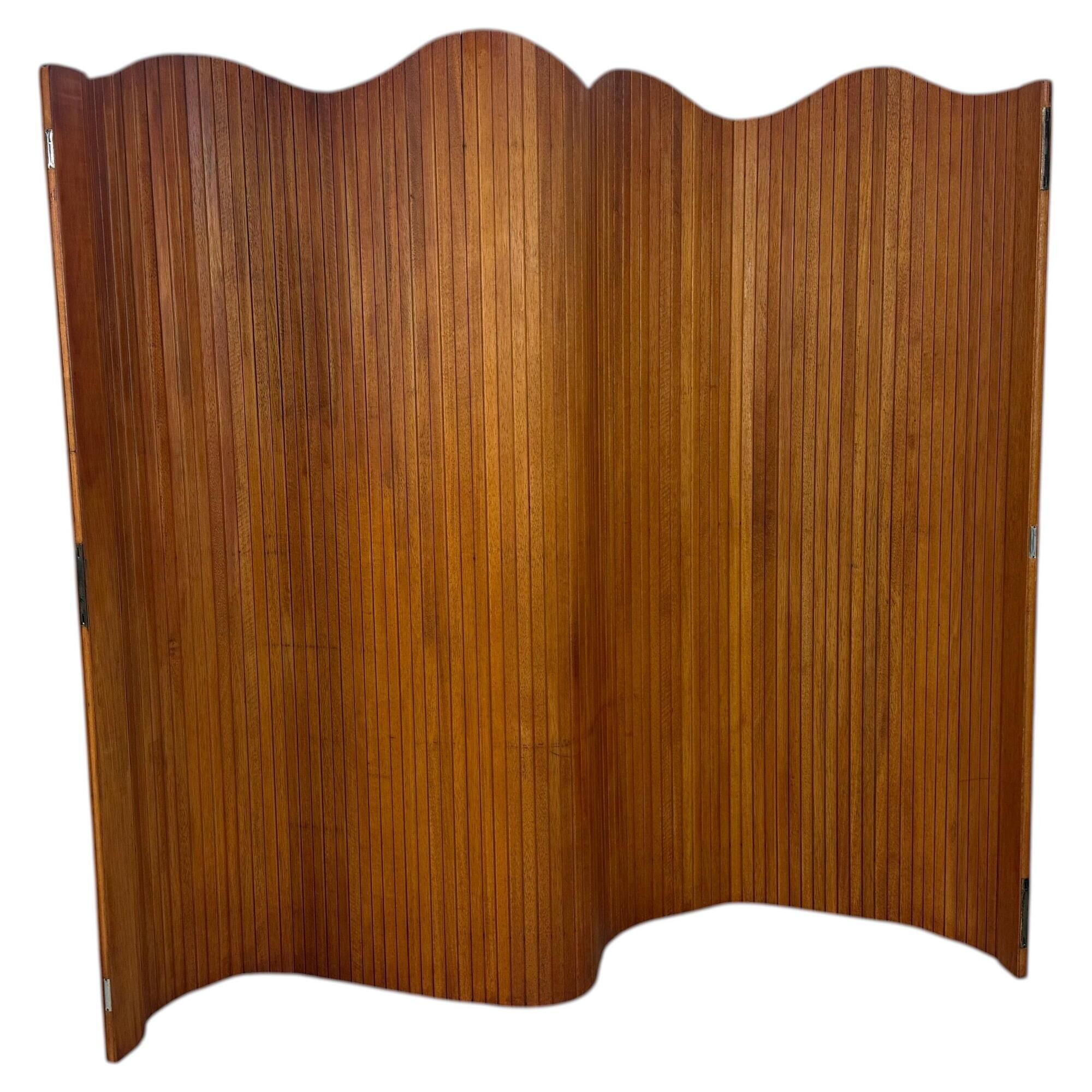 Pine Wood Room Divider by S.N.S.A., France, 1930s