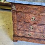 Empire chest of 4 drawers in mahogany from the 19th century