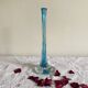 Antique blue glass soliflore vase, vintage decoration ACC-7343