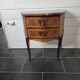 Curved chest of drawers in Louis XV style marquetry