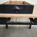 Vintage wooden farmhouse table