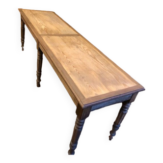 Grande table console 6 pieds tournés