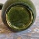 Carafe vintage en céramique vernissée verte