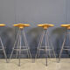 Set of Jamaica swivel bar stools by Pepe Cortès for BD Barcelona, 1990s