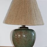 Green ceramic lamp (without lampshade)