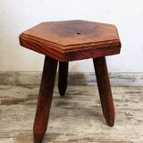 Wooden tripod stool