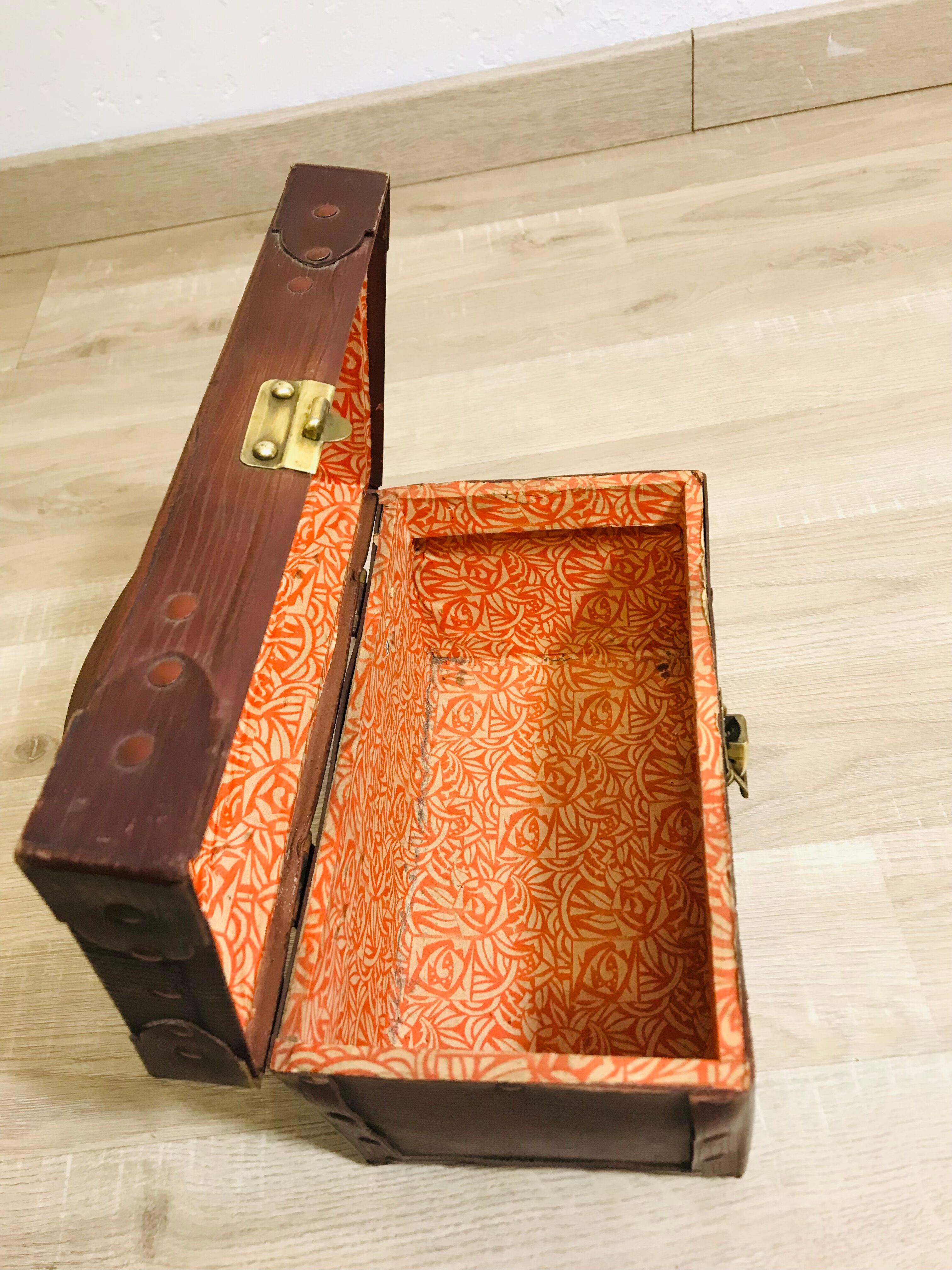 Small boiled cardboard box