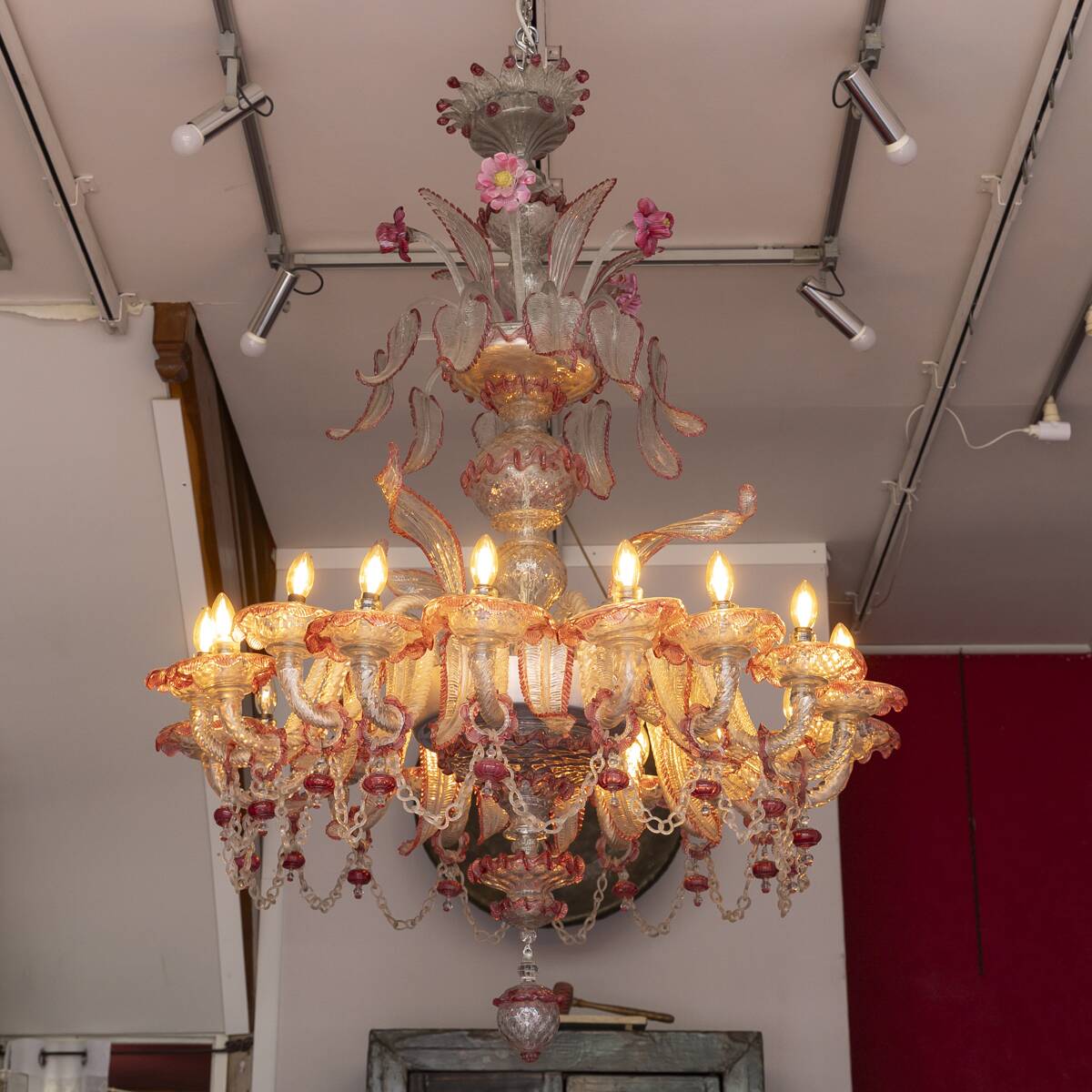 Murano chandelier with 24 branches