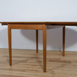 Table à manger extensible en teck, années 1960