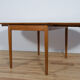 Table à manger extensible en teck, années 1960