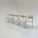 Fauteuils Gijs van der Sluis en cuir blanc