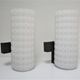 Pair of opaline wall lamps cylinder and metal years 50-60
