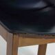 Set of 6 black leather dining chairs by Afra & Tobia Scarpa, 1970's