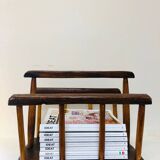 Brutalist magazine rack, 1970