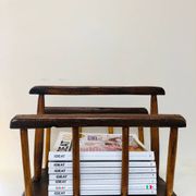 Brutalist magazine rack, 1970