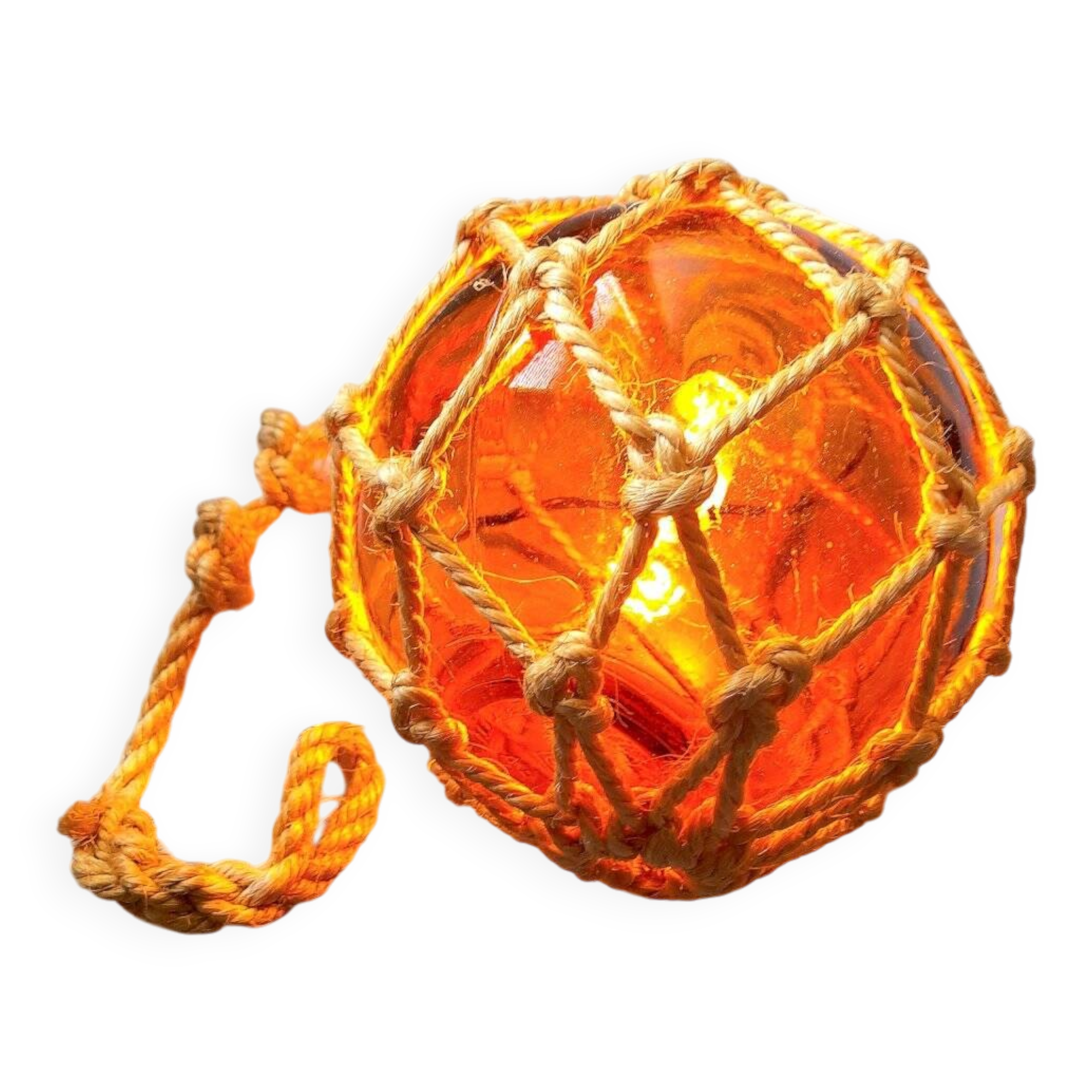Floating fishing net lamp, diameter 20 cm.