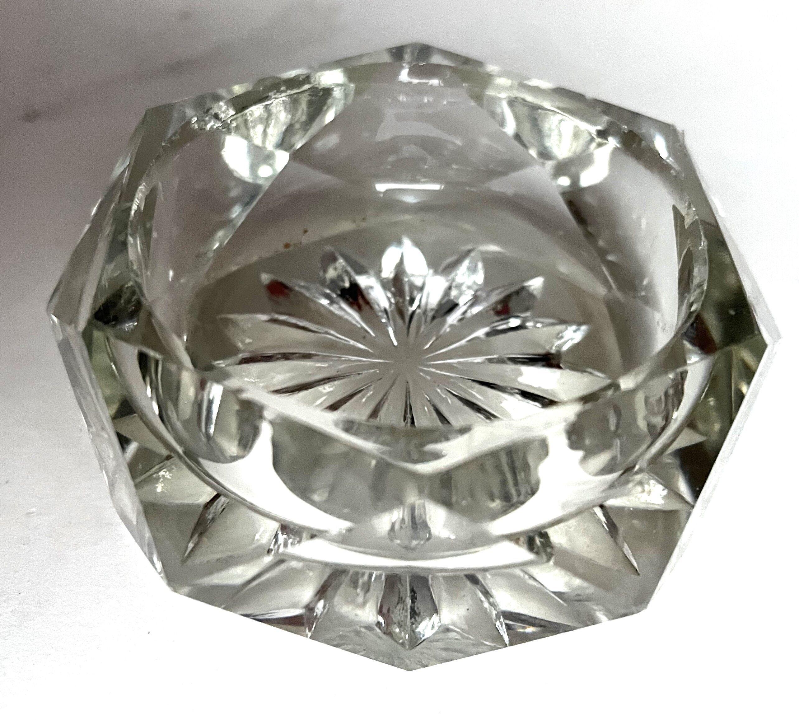 Set of three ashtrays