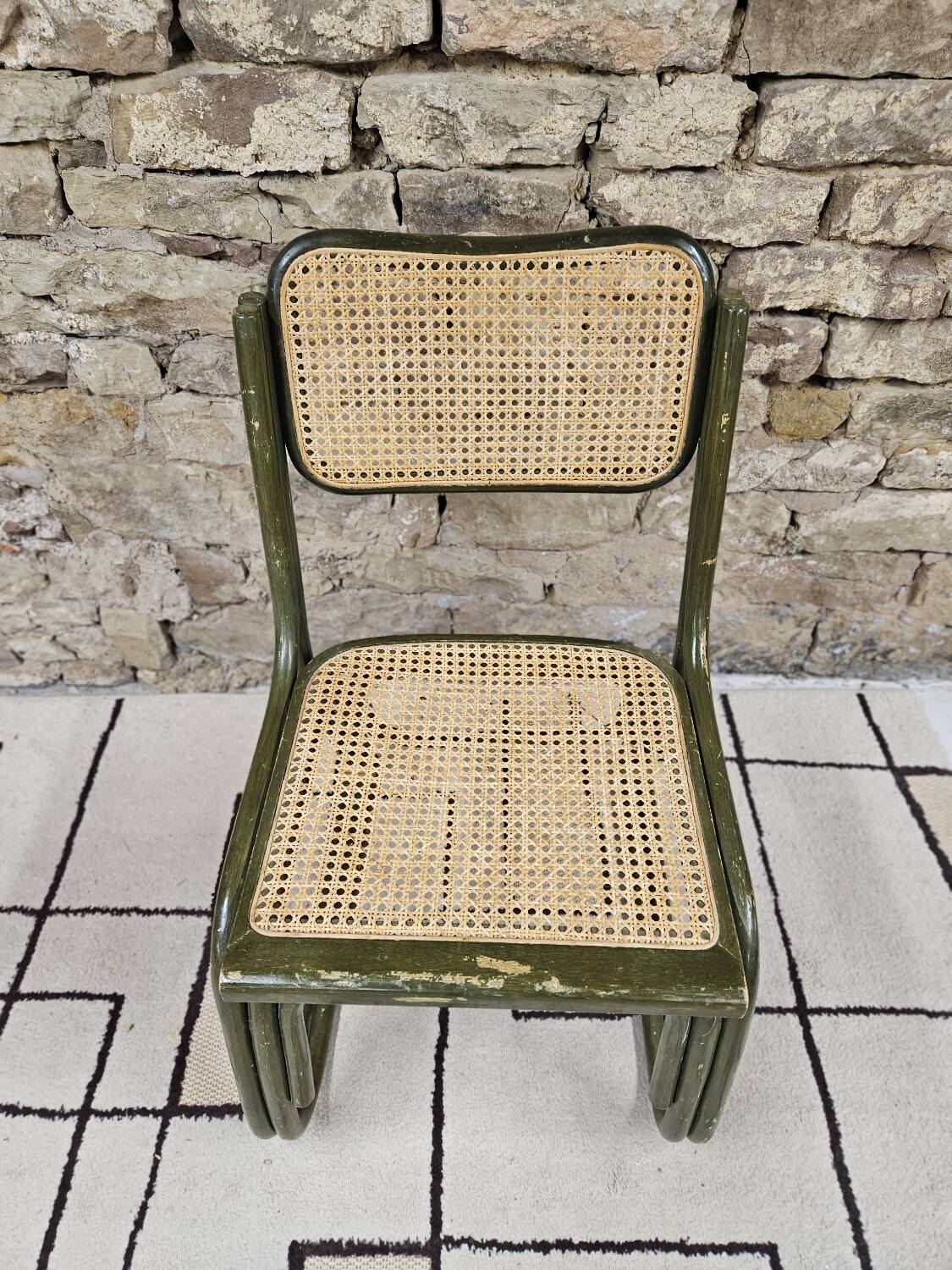 Chaise bambou canage style Breuer 1980"