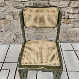 Breuer style bamboo cane chair 1980"