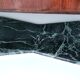Vintage Dining Table by Vittorio Dassi with Opaline Glass Top and Marble Base