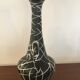 Vase vallauris, white and black, vintage year 60