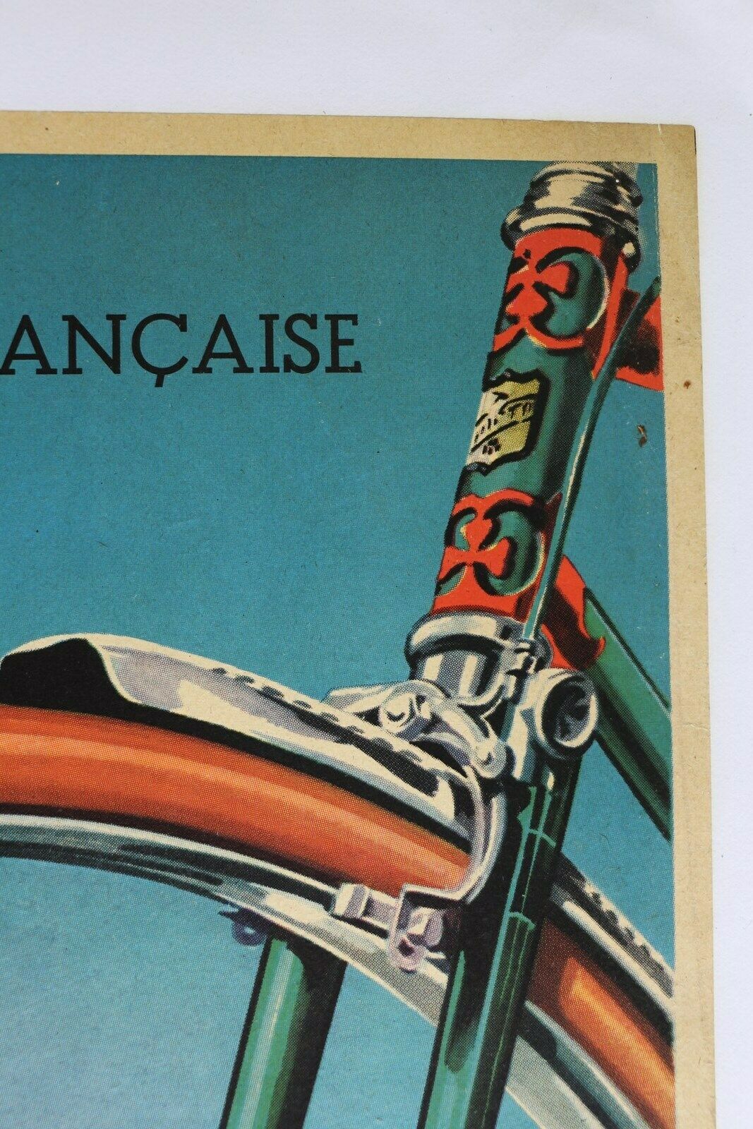 Poster old automoto motorcycle scooter triumpharch Paris André Bermond