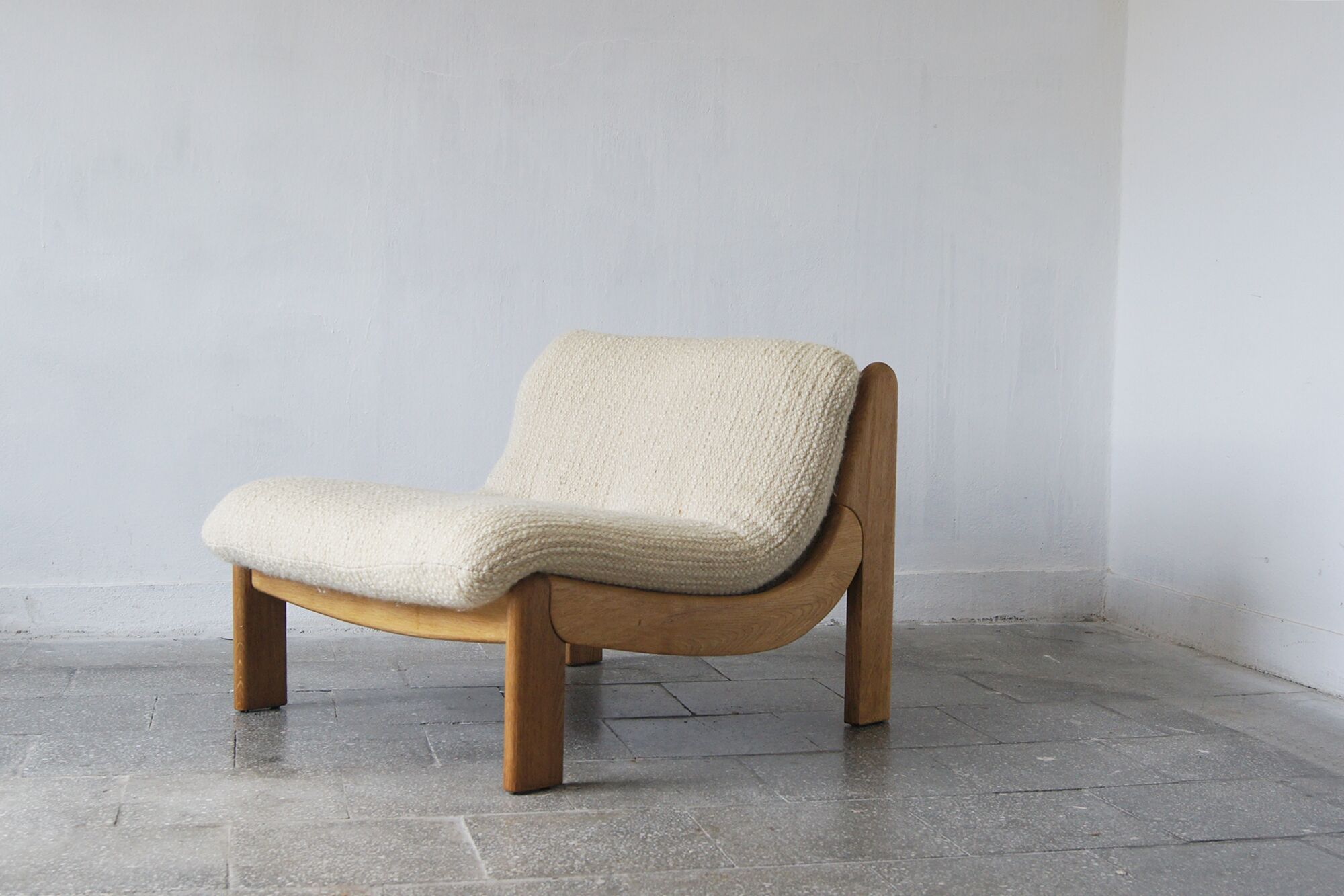 Scandinavian Brutalist Lounge Chair