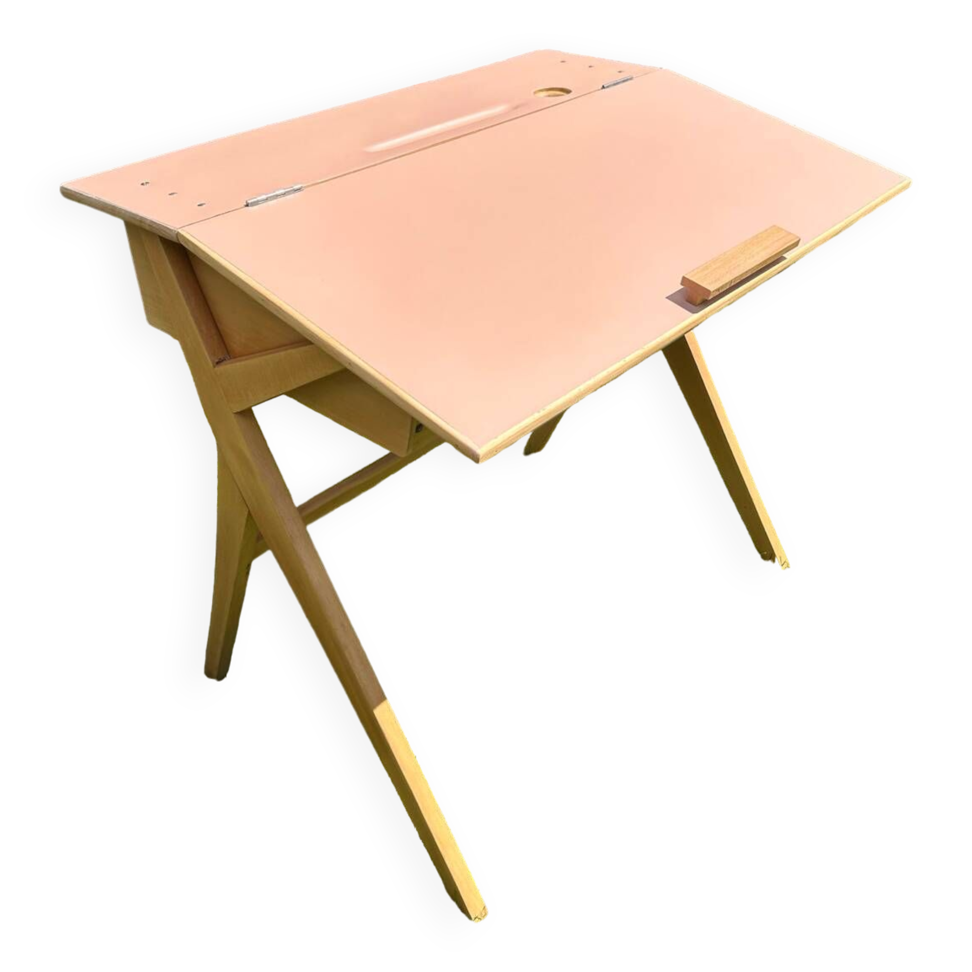 Children's desk with compass legs