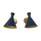 Pair of wall lamps in the style of Italian creations of the 50s