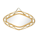 Miroir vintage en rotin 37x61cm