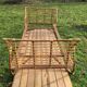 Rattan basket bed