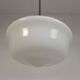 Art Deco pendant light with white glass shade, 1930s