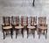 Series of 7 old bar cane cane bistro chairs