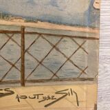 Vintage marine watercolor