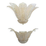Murano glass "tronchi" wall sconces