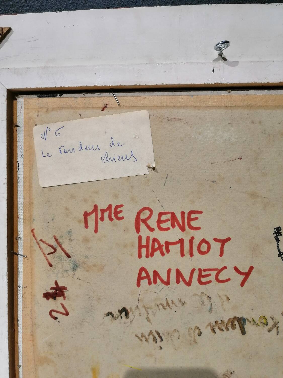 Painting “the dog shearer” by René Hamiot