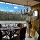 Crystal and bronze chandelier