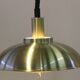 Danish pair of brass colour ceiling lamps attributed to the company Frandsen 1