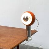 Mid-century space age magnetic clamp table or shelf lamp from the 1960s.
