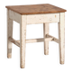 Antique white wooden bedside table (circa 1920)