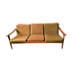 Scandinavian bench 3 seats in vintage teak