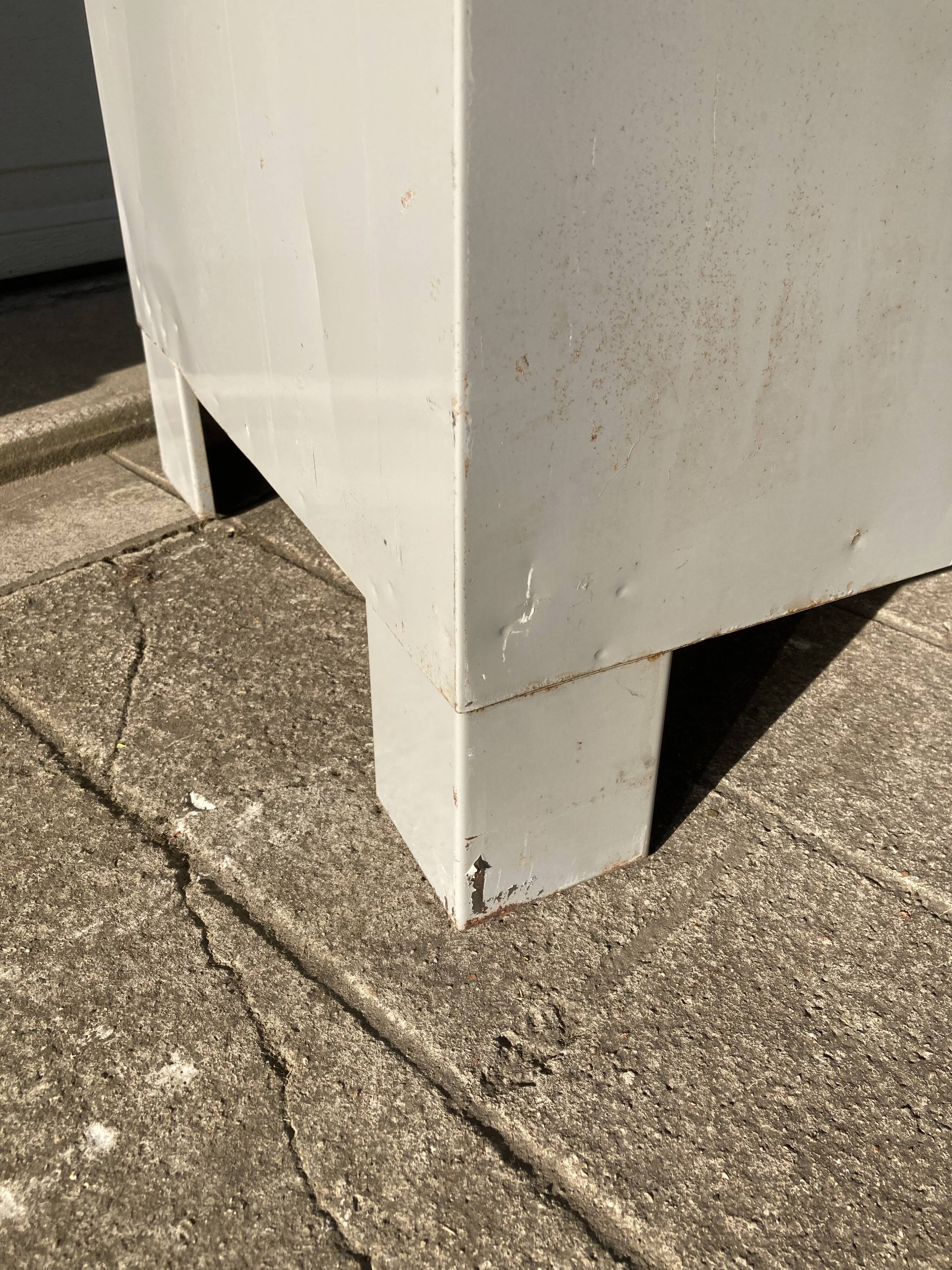 Two-door metal locker