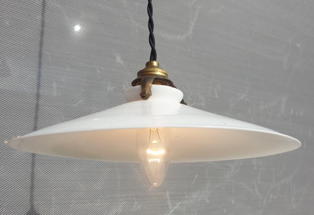 Art Deco opaline pendant lamp