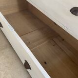 Charming old country sideboard painted in lime white