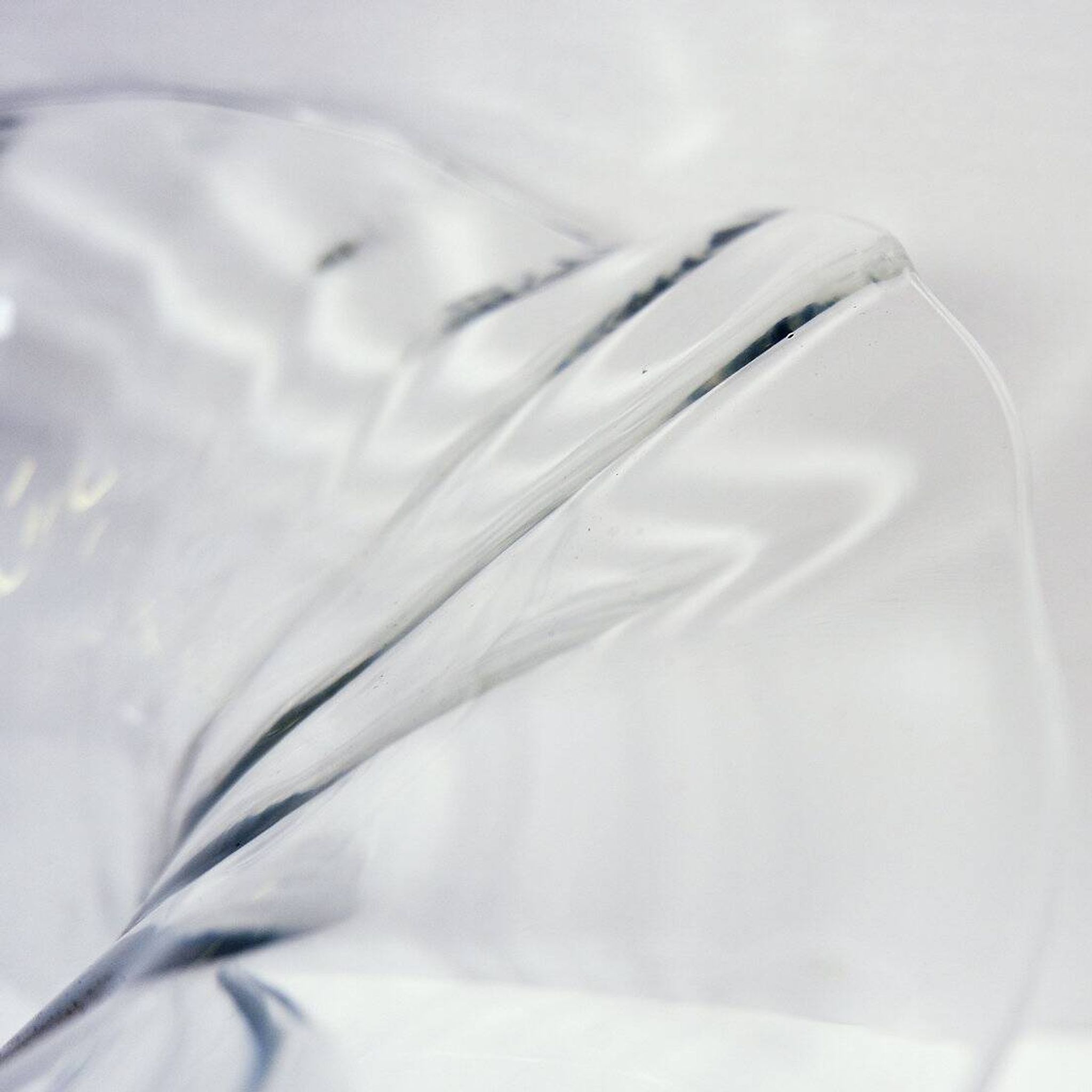 Vase en verre transparent attribué à Peill & Putzler - Vers 1970