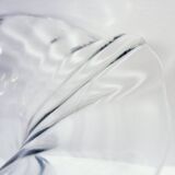 Transparent glass vase attributed to Peill & Putzler - Circa 1970