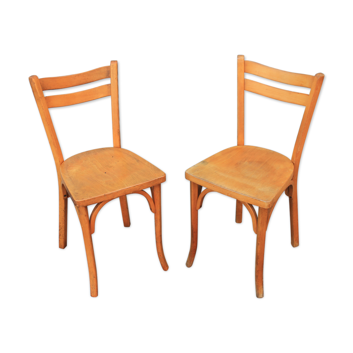 Pair of baumann bistro chairs No.56