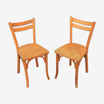 Paire de chaises bistrot Baumann n°56