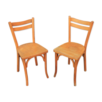 Paire de chaises bistrot Baumann n°56